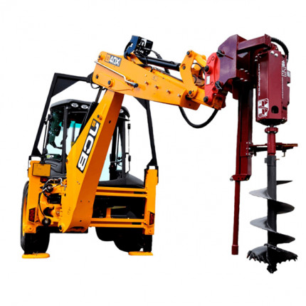 Ямобур на базе трактора JCB, стрела 5 метров